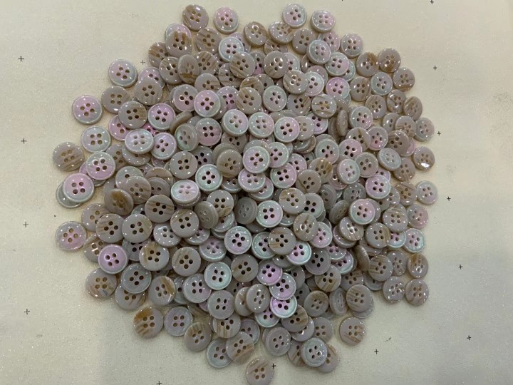 Shirt Colorful Resin Plastic Button Small Black Button round Small White