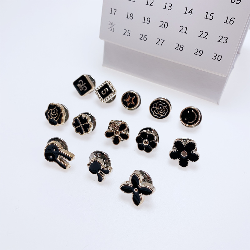 Korean Style Seamless Invisible Button Women&#039;s Shirt Fixed All-Match Plastic Brooch Hidden Hook Anti-Unwanted-Exposure Buckle