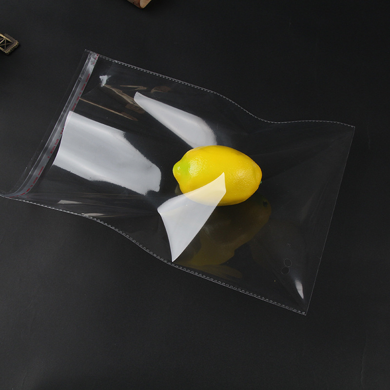 In Stock Wholesale OPP Bag Self-Adhesive Sticker Closure Bags Shirt Clothing Packaging Bag Transparent Self-Styled Plastic Bag Customized