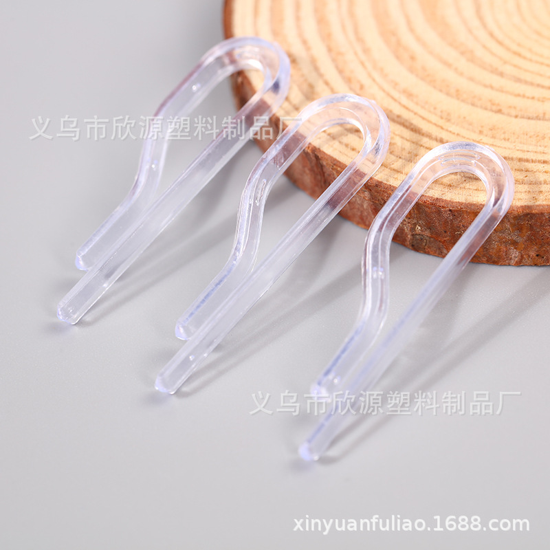 Wholesale Shirt Clip Plastic Buckle Clip Underwear Clip Accessories 9 Words Clip Clothes Clipped Button Transparent White Shirt Clipped Button