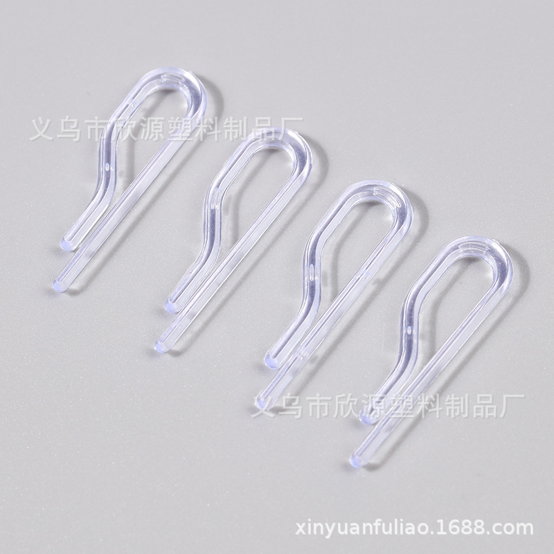 Wholesale Shirt Clip Plastic Buckle Clip Underwear Clip Accessories 9 Words Clip Clothes Clipped Button Transparent White Shirt Clipped Button