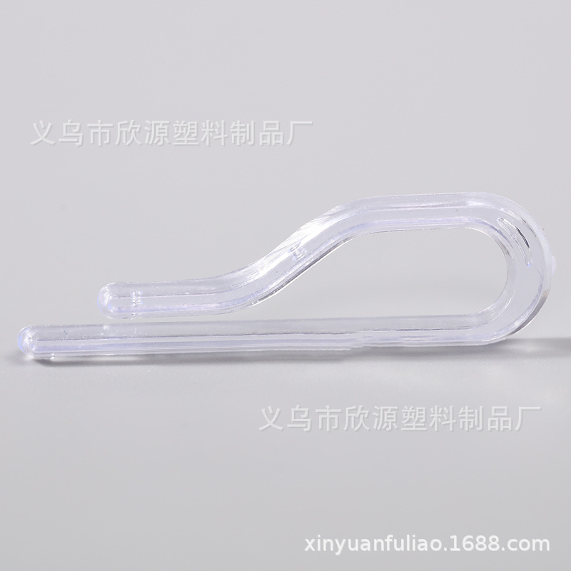 Wholesale Shirt Clip Plastic Buckle Clip Underwear Clip Accessories 9 Words Clip Clothes Clipped Button Transparent White Shirt Clipped Button