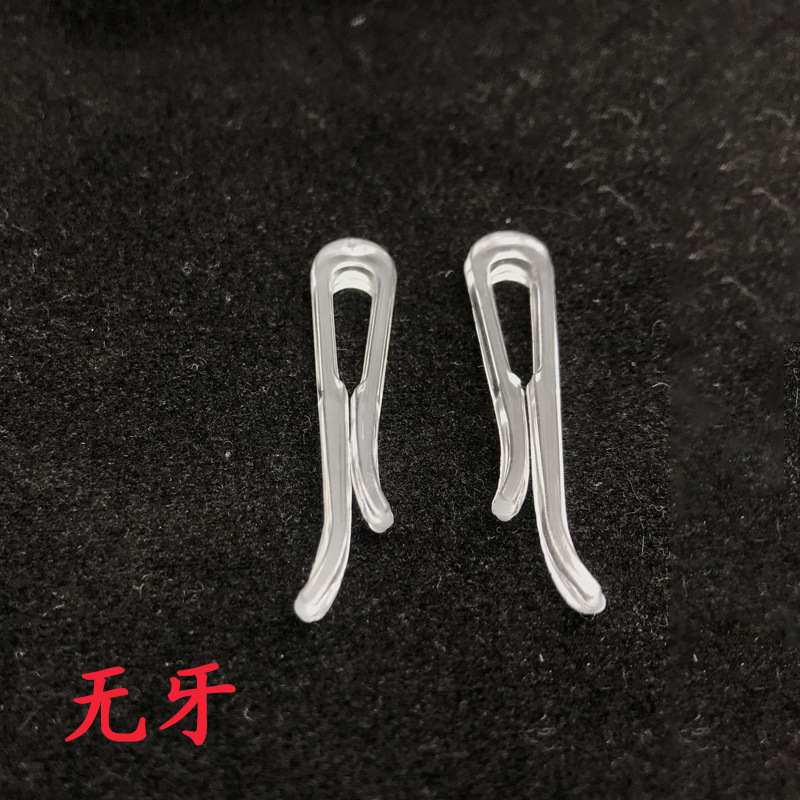 Factory direct clothing plastic transparent shirt clip non-slip shirt clip fixed anti-blast pleated skirt clip JK uniform
