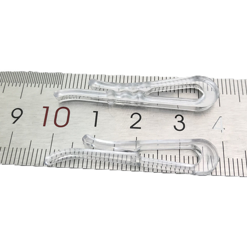 Factory direct clothing plastic transparent shirt clip non-slip shirt clip fixed anti-blast pleated skirt clip JK uniform
