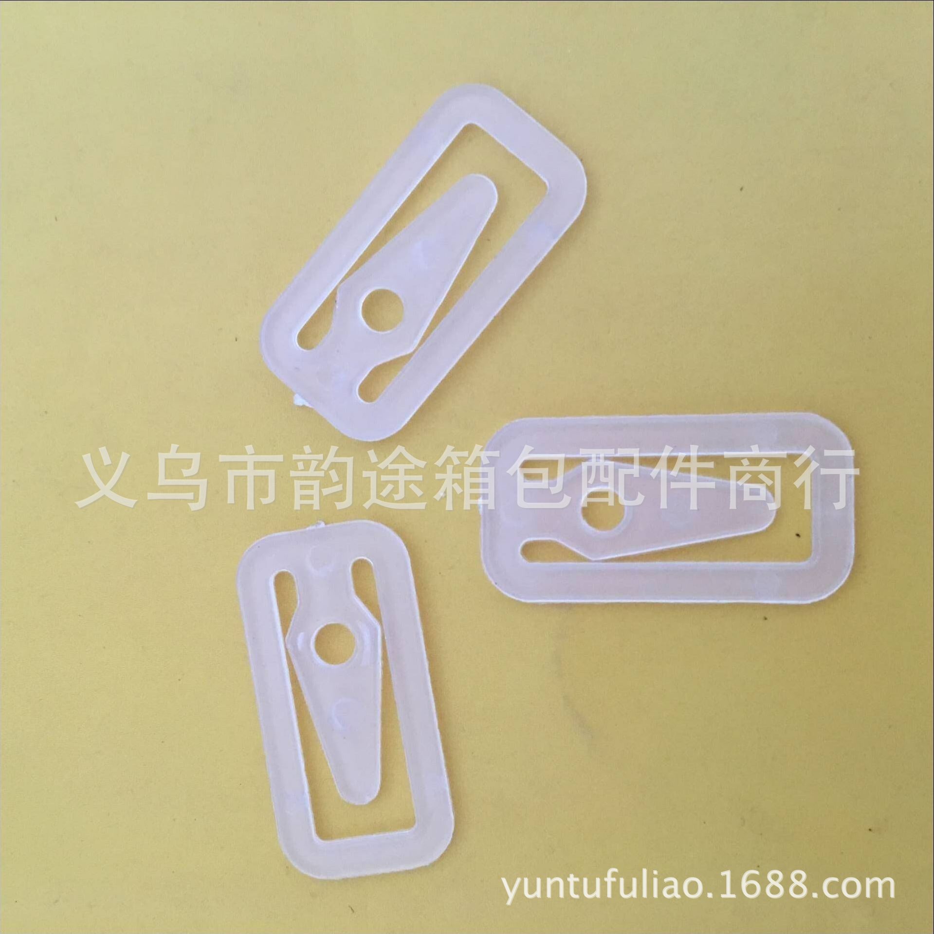 Factory Direct Sales Transparent Square Clip, Translucent Plastic Square Clip, Shirt Clip Collar Clip