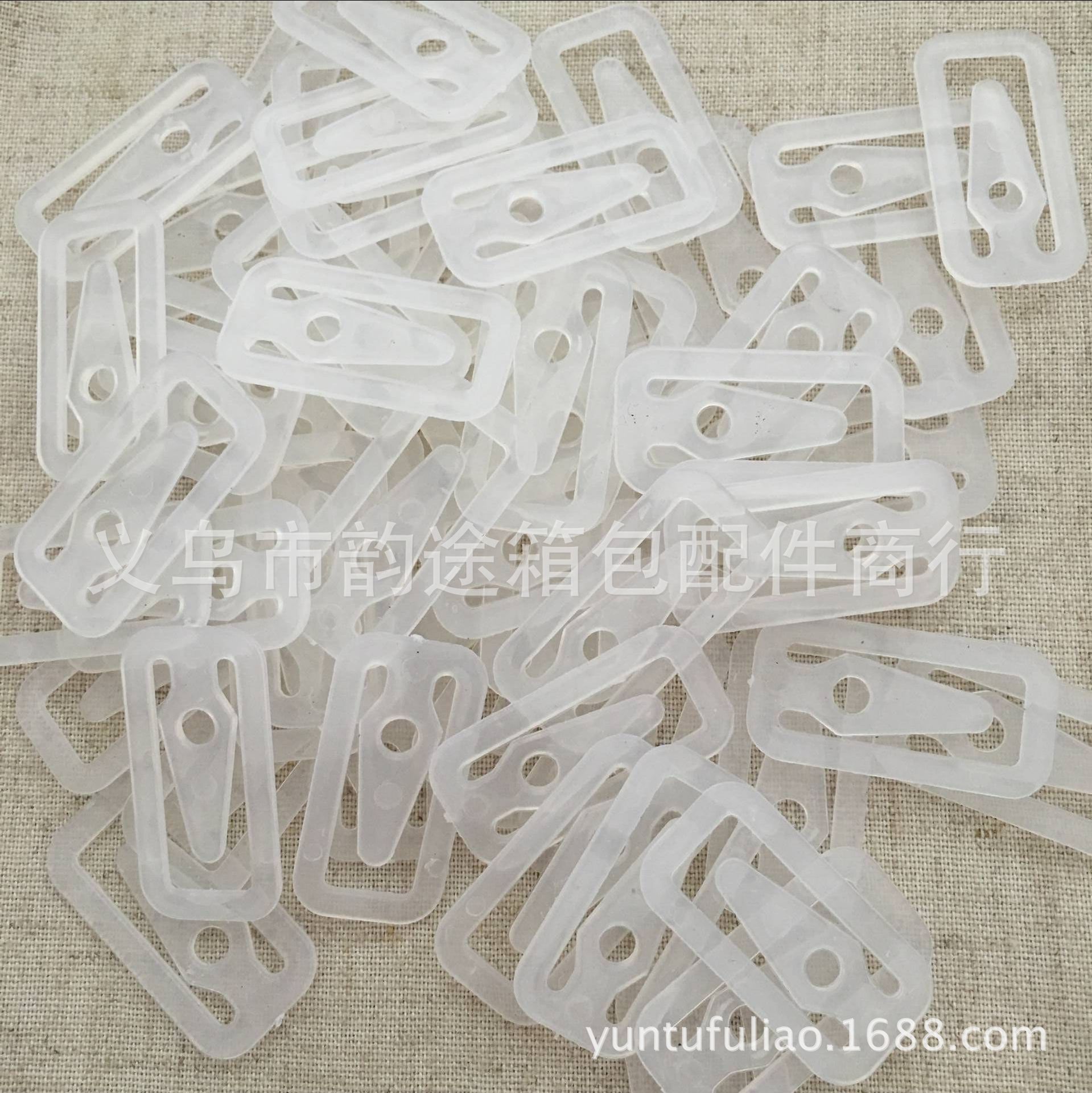 Factory Direct Sales Transparent Square Clip, Translucent Plastic Square Clip, Shirt Clip Collar Clip