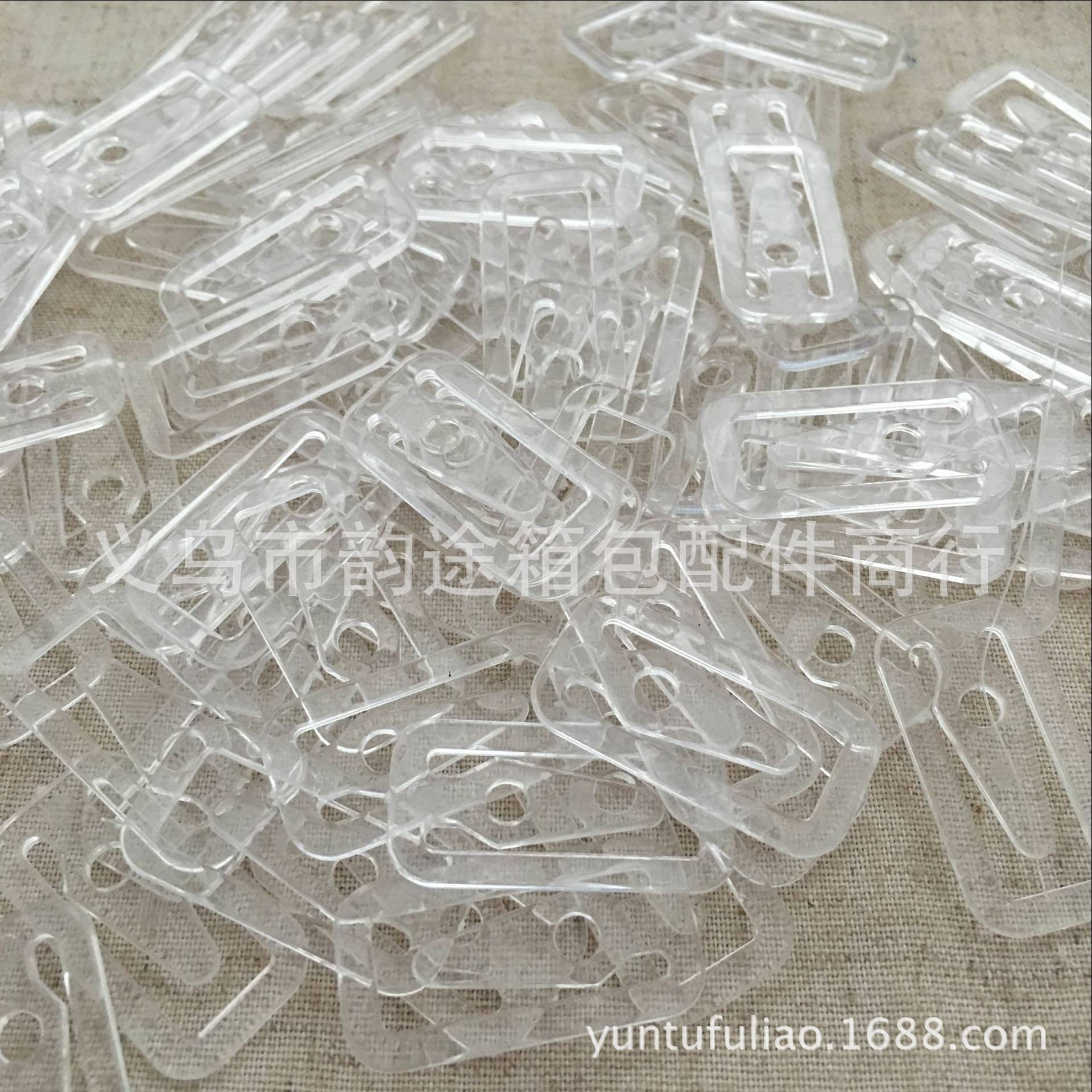 Factory Direct Sales Transparent Square Clip, Translucent Plastic Square Clip, Shirt Clip Collar Clip