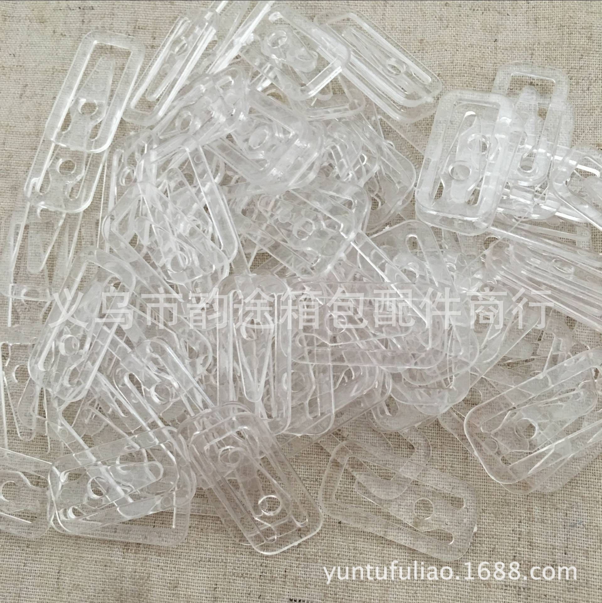 Factory Direct Sales Transparent Square Clip, Translucent Plastic Square Clip, Shirt Clip Collar Clip