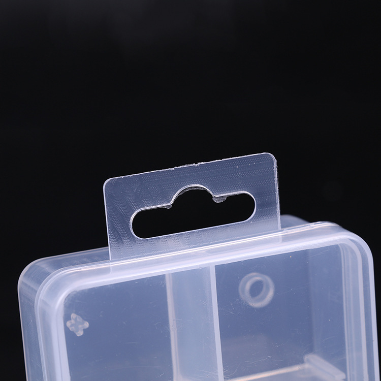 Wholesale single buckle, small 8 - grid transparent plastic storage box fish hook storage box medicine box leather ring box detachable manufacturers direct sales Wholesale single buckle, small 8 - grid transparent plastic storage box fish hook storage box medicine box leather ring box detachable manufacturers direct sales