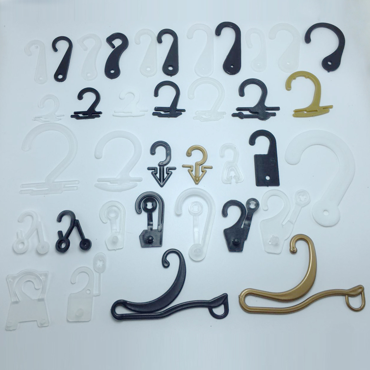 Packing Box Accessories Aircraft Hole Hook Socks Hook Plastic 2-Word Hook Question Mark Plastic Buckle Hook Trousers Hook Hook