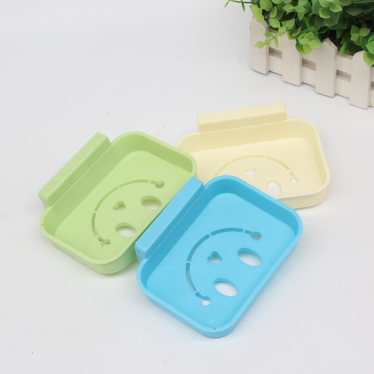Manufacturers direct marketing creative plastic face - free hook linked bar soap box Manufacturers direct marketing creative plastic face - free hook linked bar soap box