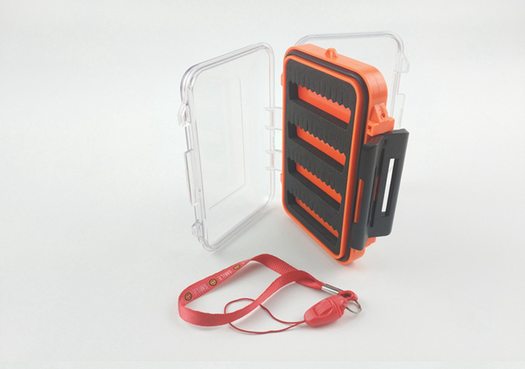 Cross-Border Hot Selling Plastic Fly Fly Hook Box Fishhook Box Hook Box Insect Road Yafei Fishing Bait Box Wool Hook Accessory Box