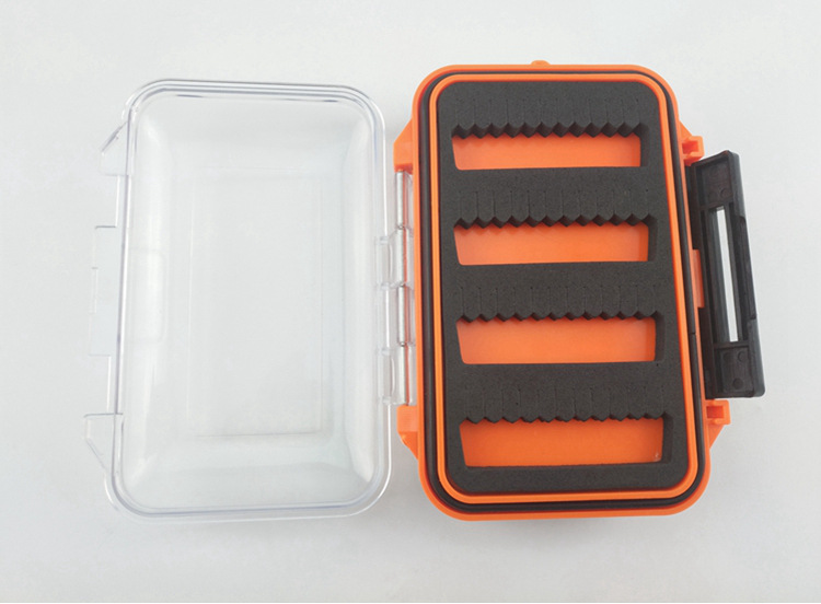 Cross-Border Hot Selling Plastic Fly Fly Hook Box Fishhook Box Hook Box Insect Road Yafei Fishing Bait Box Wool Hook Accessory Box
