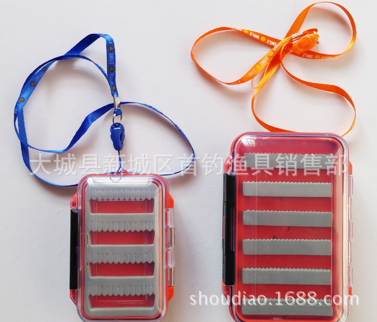 Cross-Border Hot Selling Plastic Fly Fly Hook Box Fishhook Box Hook Box Insect Road Yafei Fishing Bait Box Wool Hook Accessory Box