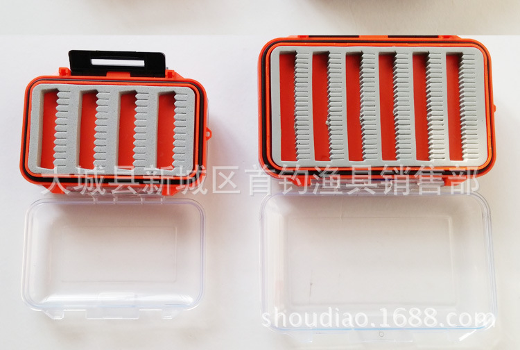 Cross-Border Hot Selling Plastic Fly Fly Hook Box Fishhook Box Hook Box Insect Road Yafei Fishing Bait Box Wool Hook Accessory Box