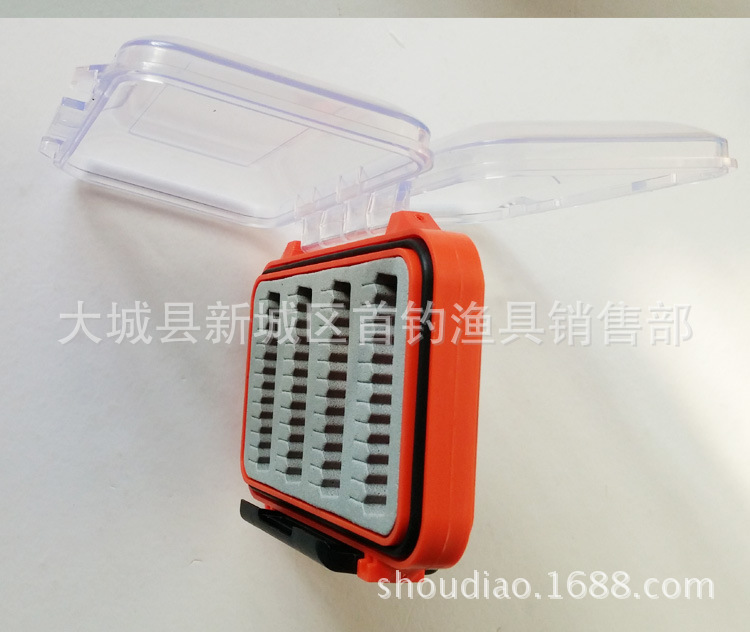 Cross-Border Hot Selling Plastic Fly Fly Hook Box Fishhook Box Hook Box Insect Road Yafei Fishing Bait Box Wool Hook Accessory Box