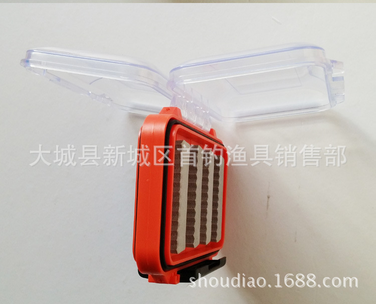 Cross-Border Hot Selling Plastic Fly Fly Hook Box Fishhook Box Hook Box Insect Road Yafei Fishing Bait Box Wool Hook Accessory Box