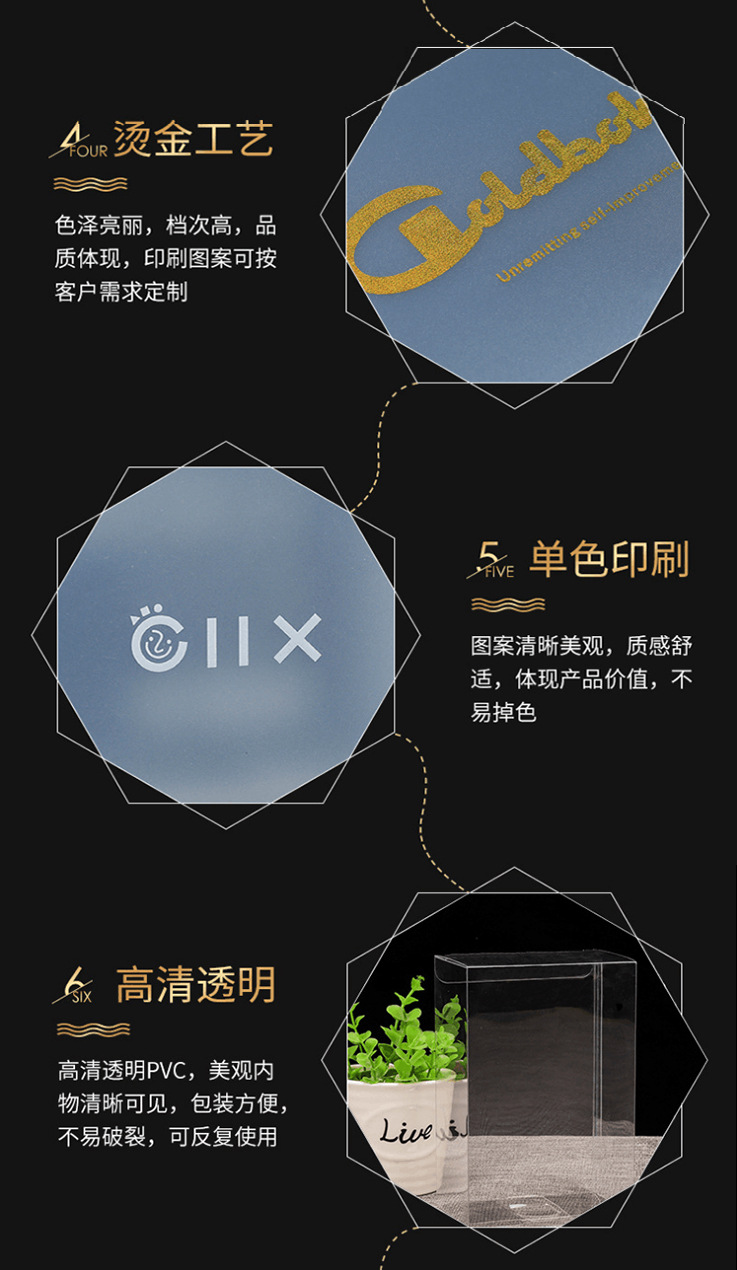 Customized Folding PVC Transparent Packing Box Pp Frosted Twill Plastic PET Plastic Box Hook Gift Color Printing Customized Folding PVC Transparent Packing Box Pp Frosted Twill Plastic PET Plastic Box Hook Gift Color Printing