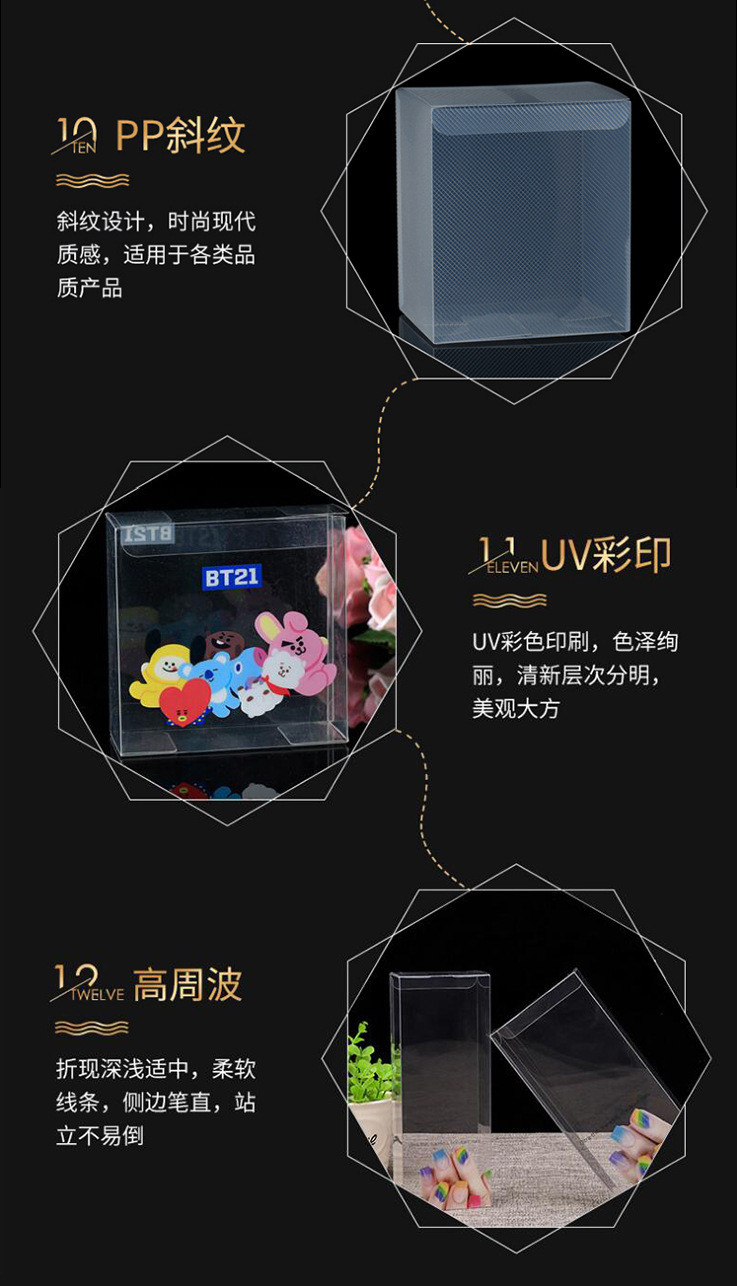 Customized Folding PVC Transparent Packing Box Pp Frosted Twill Plastic PET Plastic Box Hook Gift Color Printing Customized Folding PVC Transparent Packing Box Pp Frosted Twill Plastic PET Plastic Box Hook Gift Color Printing