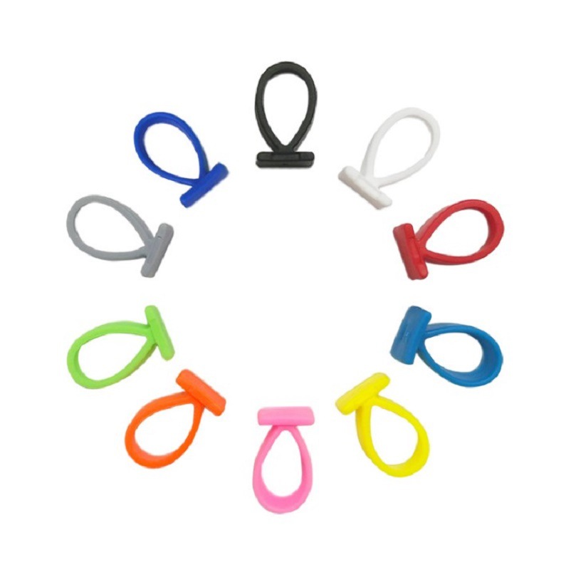 Plastic Manufacturers Supply Color Box Soft Silicone Display Box for Hook Silicone Peach Heart Hook Gift Box Aircraft Hole Buckle