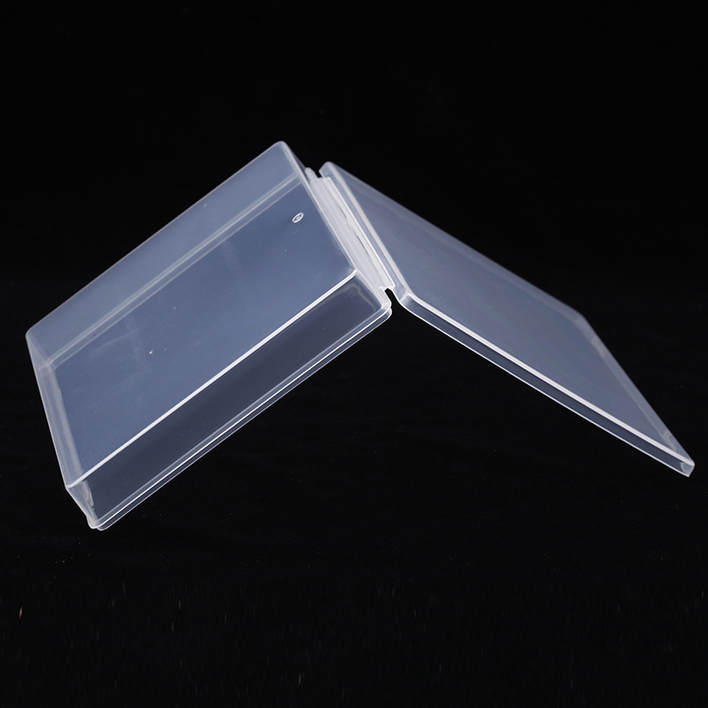Factory Direct Sales Pp Environmentally Friendly Material Transparent Plastic Box with Lid Double Pairs of Playing Cards Box Rectangular Plastic Box