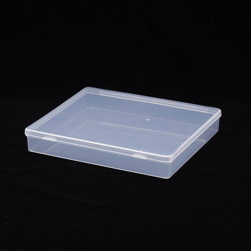 Factory Direct Sales Pp Environmentally Friendly Material Transparent Plastic Box with Lid Double Pairs of Playing Cards Box Rectangular Plastic Box