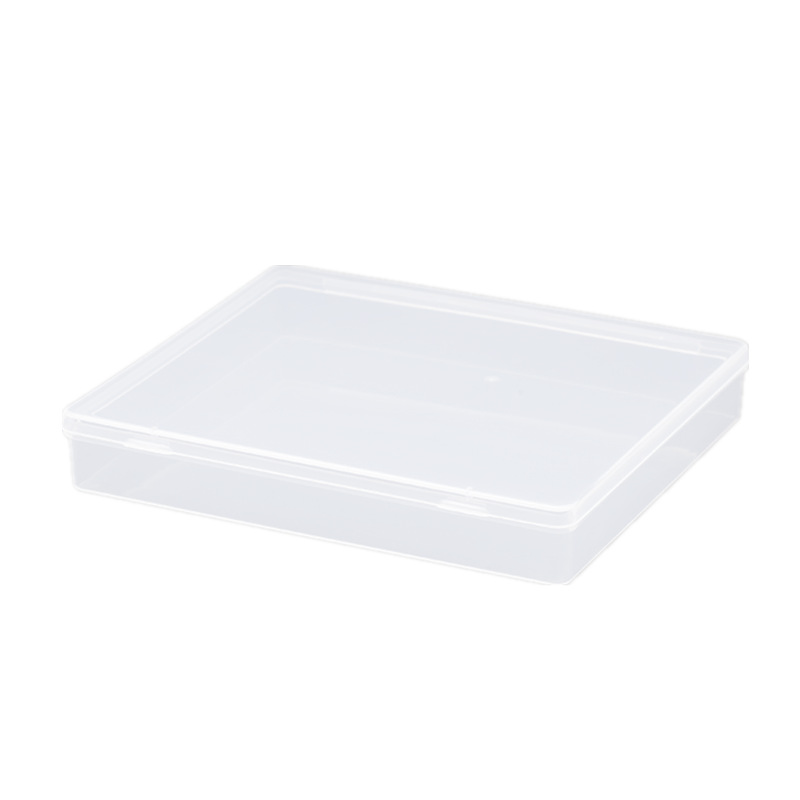 Factory Direct Sales Pp Environmentally Friendly Material Transparent Plastic Box with Lid Double Pairs of Playing Cards Box Rectangular Plastic Box