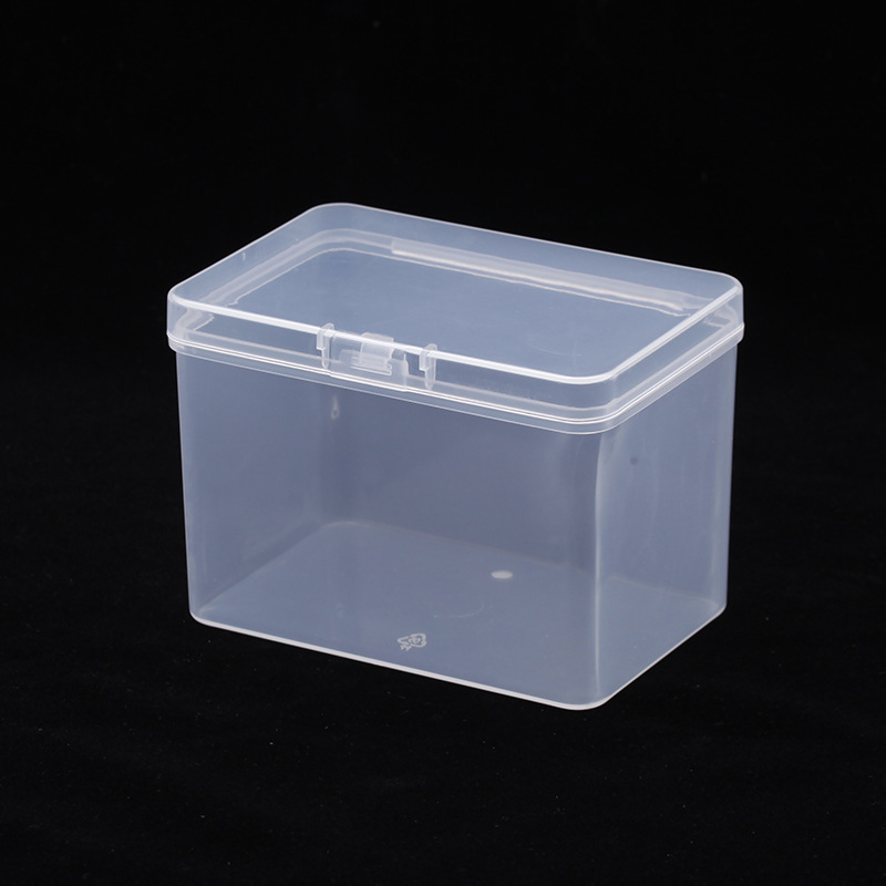 Factory Wholesale Rectangular Transparent Plastic Box Pp Plastic Box Hardware Parts with Lid Small Cardboard Storage Box Customizable