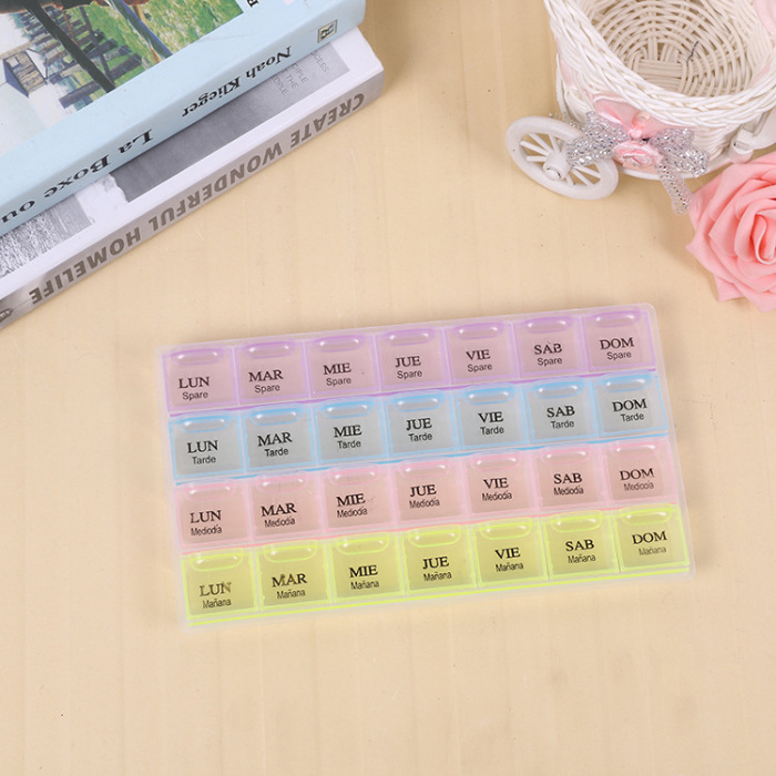 Jewelry transparent plastic box multi-grid with mentalized storage box beads accessories box 28 Jewelry transparent plastic box multi-grid with mentalized storage box beads accessories box 28