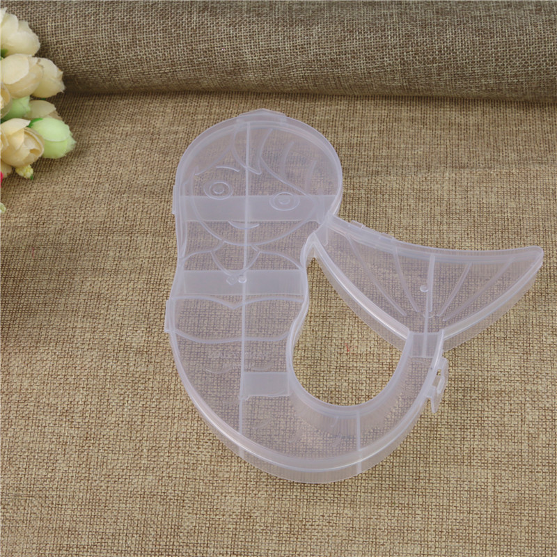 Mermaid storage box lovely transparent plastic box gift box