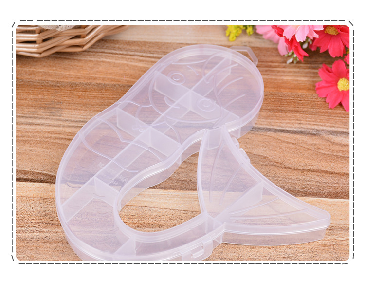 Mermaid storage box lovely transparent plastic box gift box Mermaid storage box lovely transparent plastic box gift box