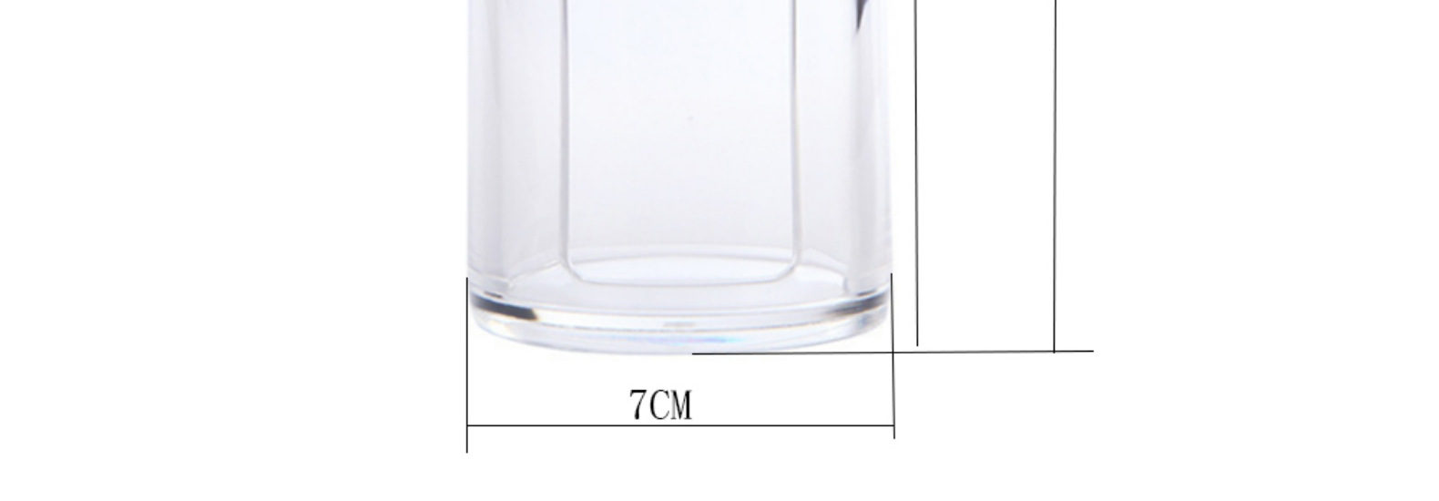 Transparent Plastic Box Facial Wipe Box Cotton Puff Powder Puff Storage Box Open round Acrylic Box