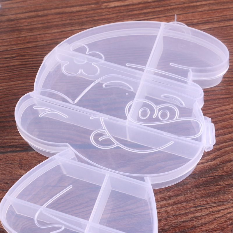Cartoon Image Storage Box Multi-Function Storage Box Transparent Plastic Box