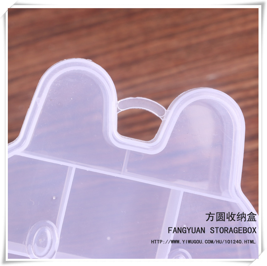 Cartoon Image Storage Box Multi-Function Storage Box Transparent Plastic Box