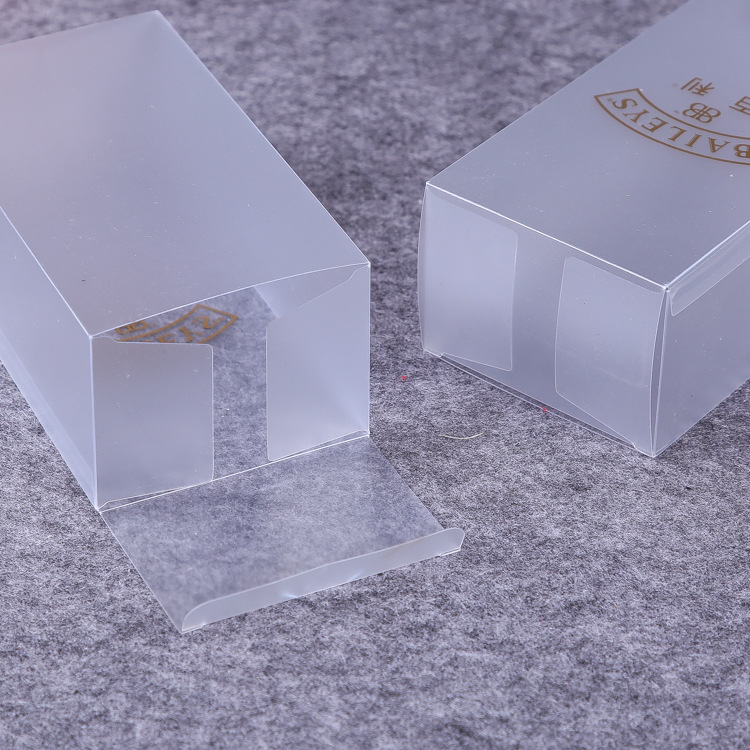 Customized Pet Environmental Protection Transparent Plastic Box PVC Packing Box Pp Epoxy Resin Glue Twill Box Customizable Logo