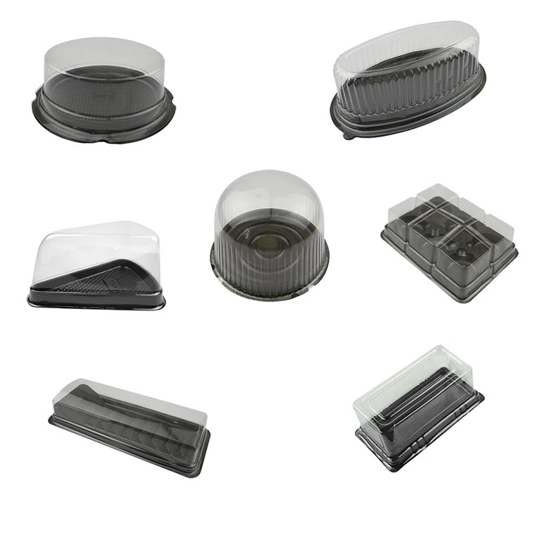 Disposable Transparent Plastic Box Donut Egg Tart Dessert Box Baking Cake Blister Bulk Dessert Packaging Box Disposable Transparent Plastic Box Donut Egg Tart Dessert Box Baking Cake Blister Bulk Dessert Packaging Box