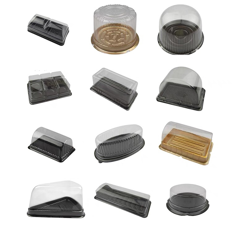 Disposable Transparent Plastic Box Donut Egg Tart Dessert Box Baking Cake Blister Bulk Dessert Packaging Box Disposable Transparent Plastic Box Donut Egg Tart Dessert Box Baking Cake Blister Bulk Dessert Packaging Box