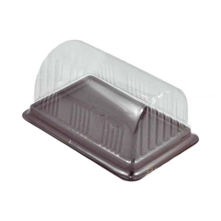 Disposable Transparent Plastic Box Donut Egg Tart Dessert Box Baking Cake Blister Bulk Dessert Packaging Box