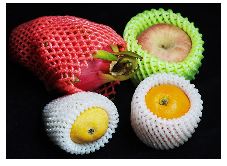 Fruit Plastic Net Cover Apple Pear Egg Macaque Peach Shockproof Foam Packaging Strawberry Thickened Protection Mesh Bag