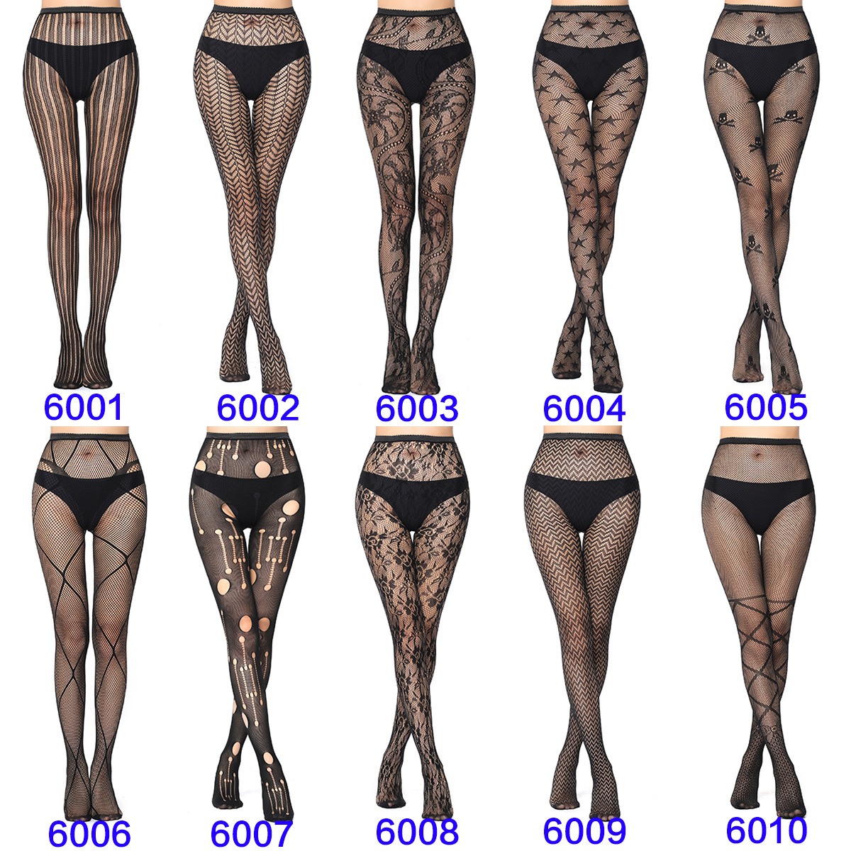 Factory Sales Mesh Stockings Sexy Stockings Bottoming Pantyhose Fishnet Eyes Jacquard Mesh Stockings Independent Packaging
