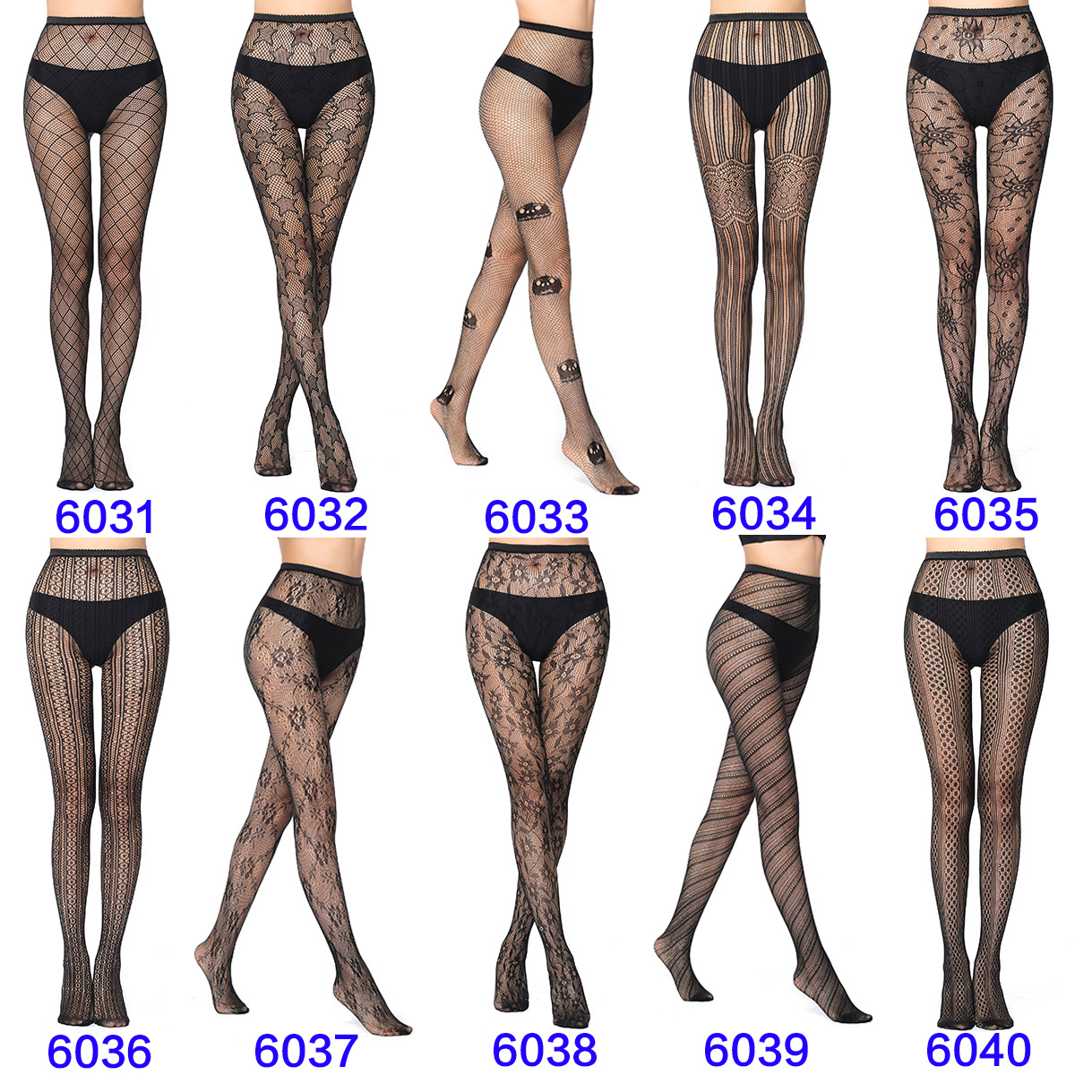 Factory Sales Mesh Stockings Sexy Stockings Bottoming Pantyhose Fishnet Eyes Jacquard Mesh Stockings Independent Packaging