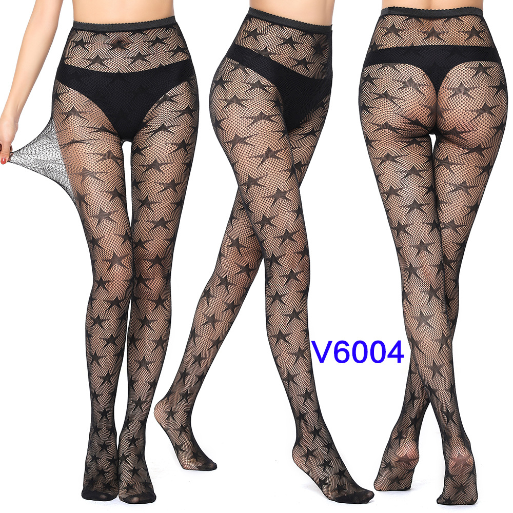 Factory Sales Mesh Stockings Sexy Stockings Bottoming Pantyhose Fishnet Eyes Jacquard Mesh Stockings Independent Packaging