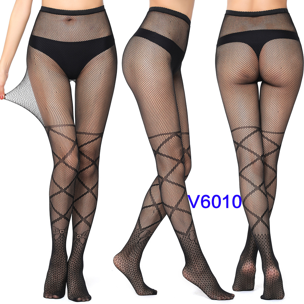 Factory Sales Mesh Stockings Sexy Stockings Bottoming Pantyhose Fishnet Eyes Jacquard Mesh Stockings Independent Packaging