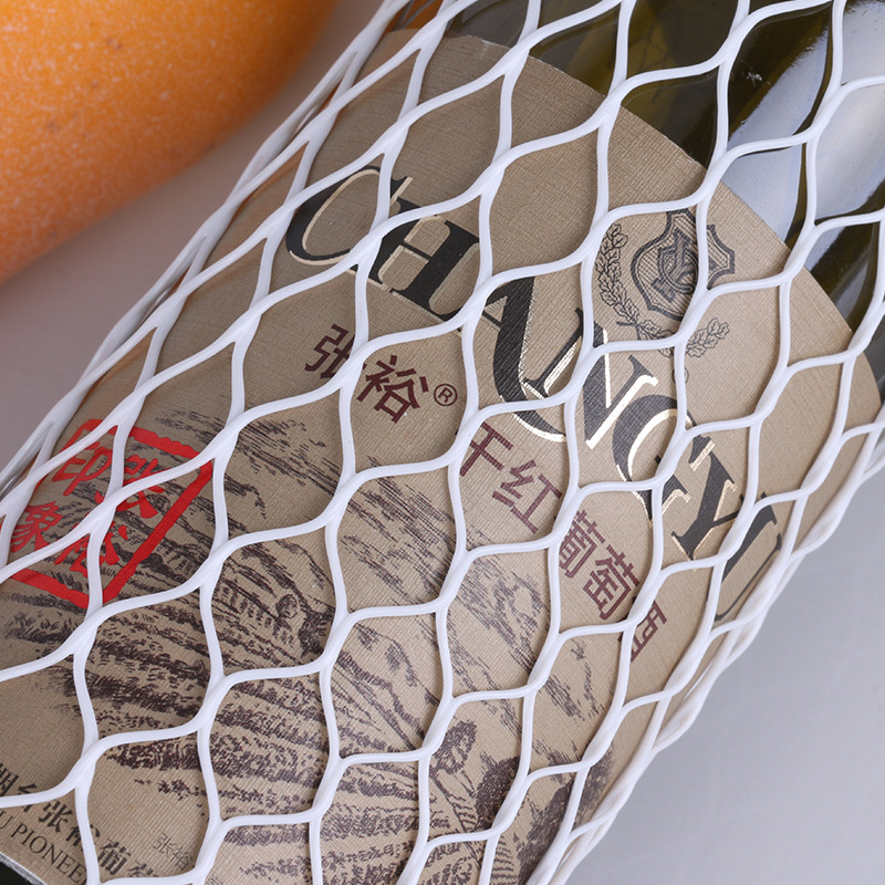 Red Wine Bottle the Wine Bottle Net Cover Wholesale Plastic Net Cover Net Cover Packaging Net Small Mesh Thickened Plastic Protective Net Cover