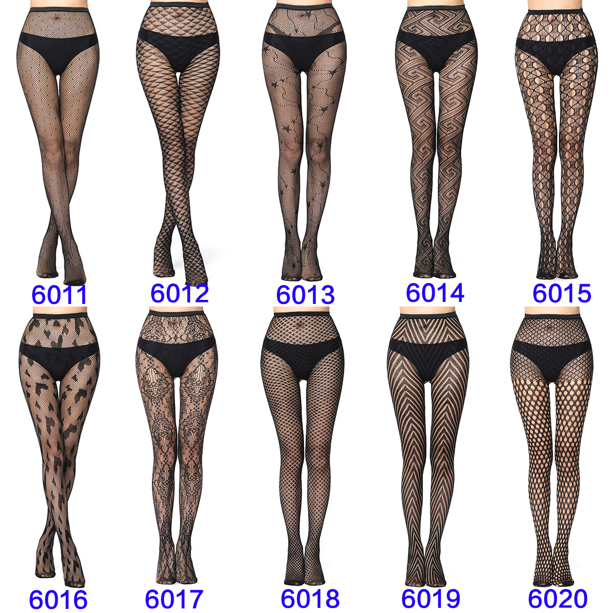 Factory Sales Mesh Stockings Sexy Stockings Bottoming Pantyhose Fishnet Eyes Jacquard Mesh Stockings Independent Packaging