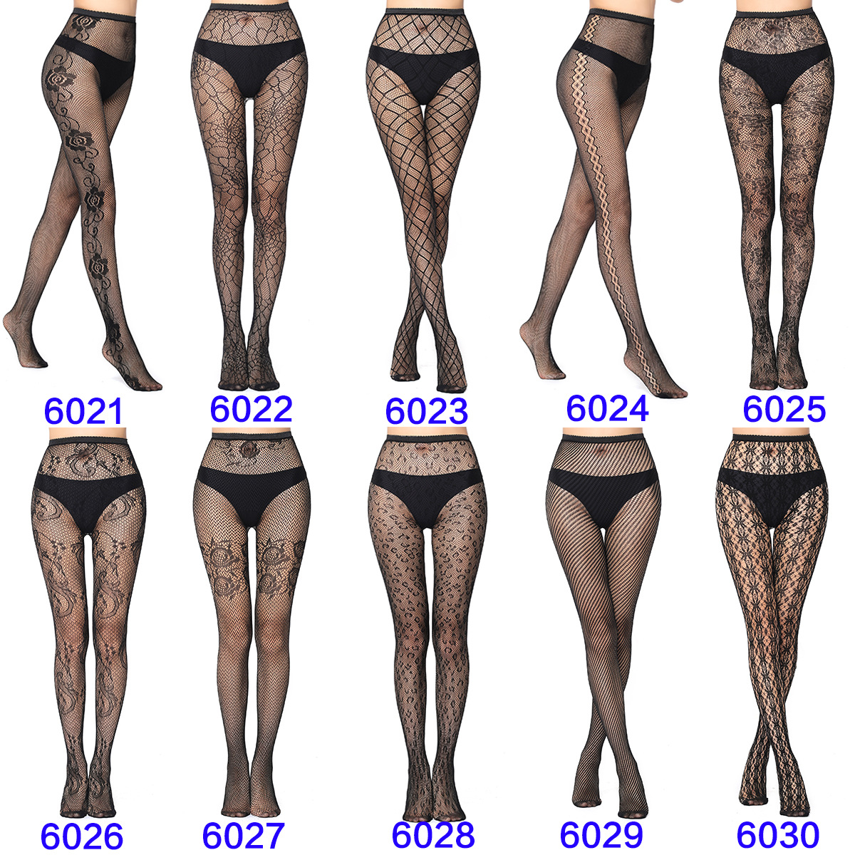 Factory Sales Mesh Stockings Sexy Stockings Bottoming Pantyhose Fishnet Eyes Jacquard Mesh Stockings Independent Packaging