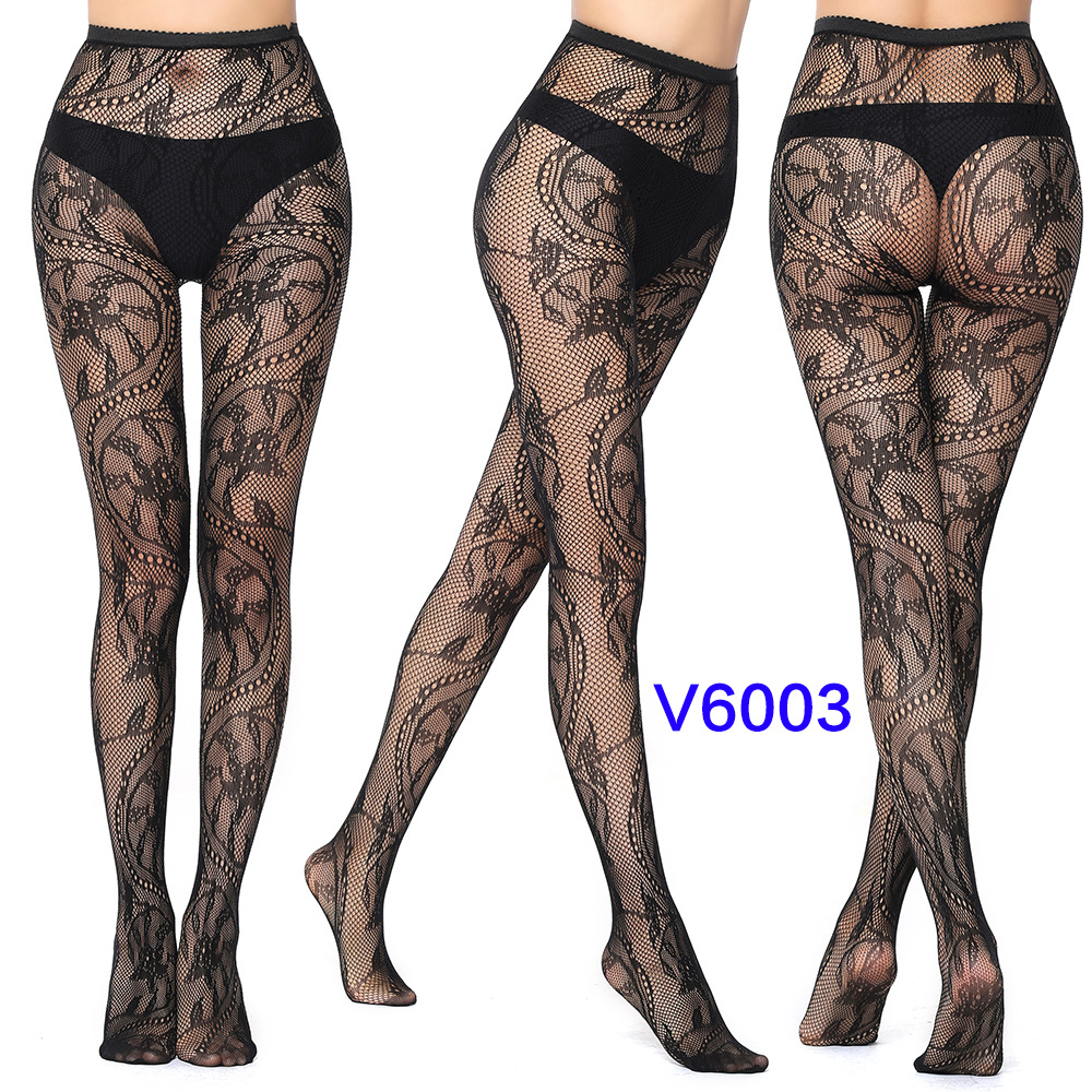 Factory Sales Mesh Stockings Sexy Stockings Bottoming Pantyhose Fishnet Eyes Jacquard Mesh Stockings Independent Packaging