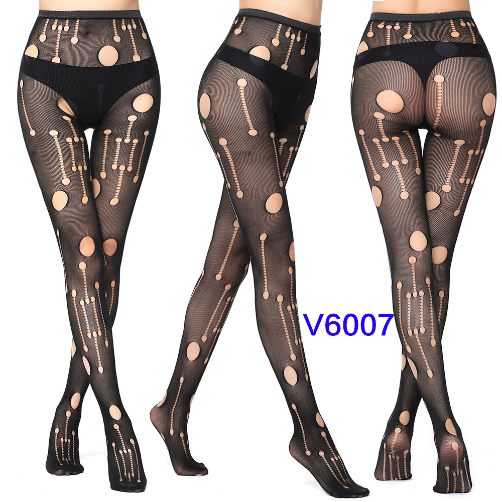 Factory Sales Mesh Stockings Sexy Stockings Bottoming Pantyhose Fishnet Eyes Jacquard Mesh Stockings Independent Packaging