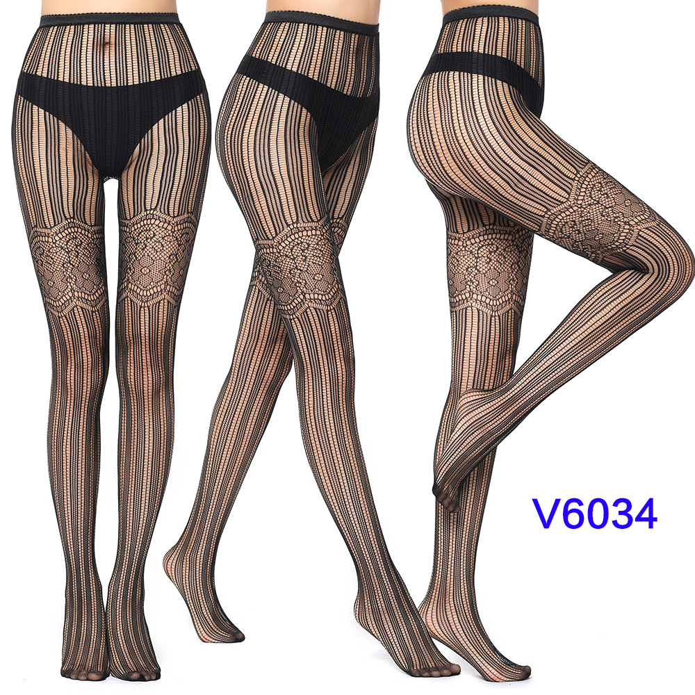 Factory Sales Mesh Stockings Sexy Stockings Bottoming Pantyhose Fishnet Eyes Jacquard Mesh Stockings Independent Packaging