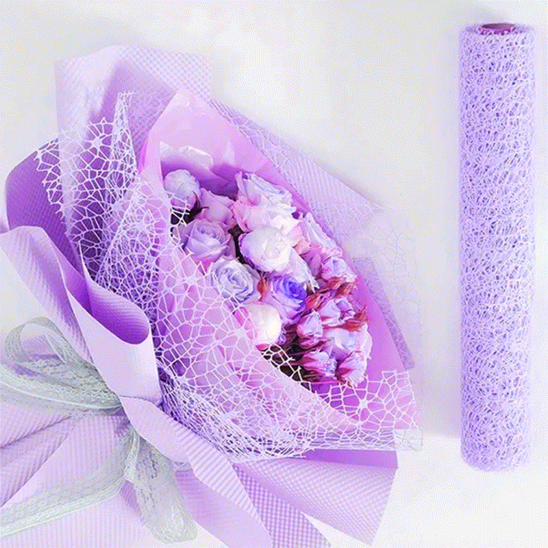Mesh Paper Flower Packaging Material Empty Net Bouquet Packaging Organza Ornament Modeling Decoration  Material Mesh